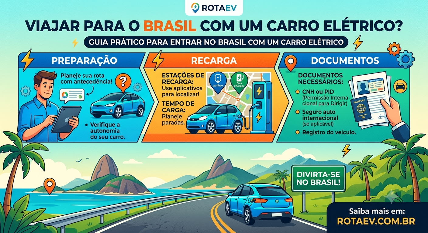 ¿Vas a entrar a Brasil con un auto eléctrico? Lee esto antes de viajar