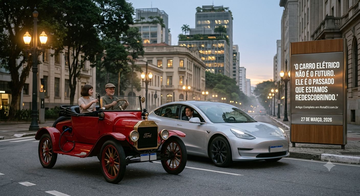 O carro elétrico não é o futuro. Ele é o passado que estamos redescobrindo.