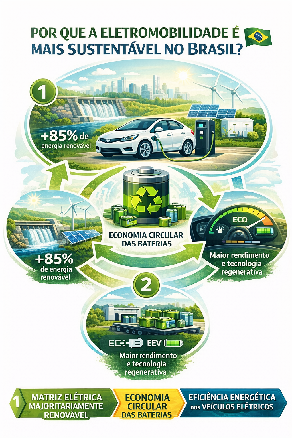 Por que a eletromobilidade é mais sustentável no Brasil?