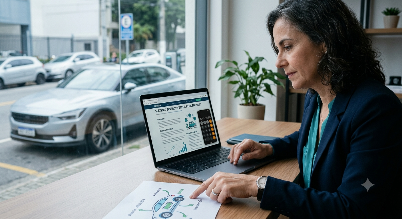 Elétrico seminovo vale a pena em 2026?