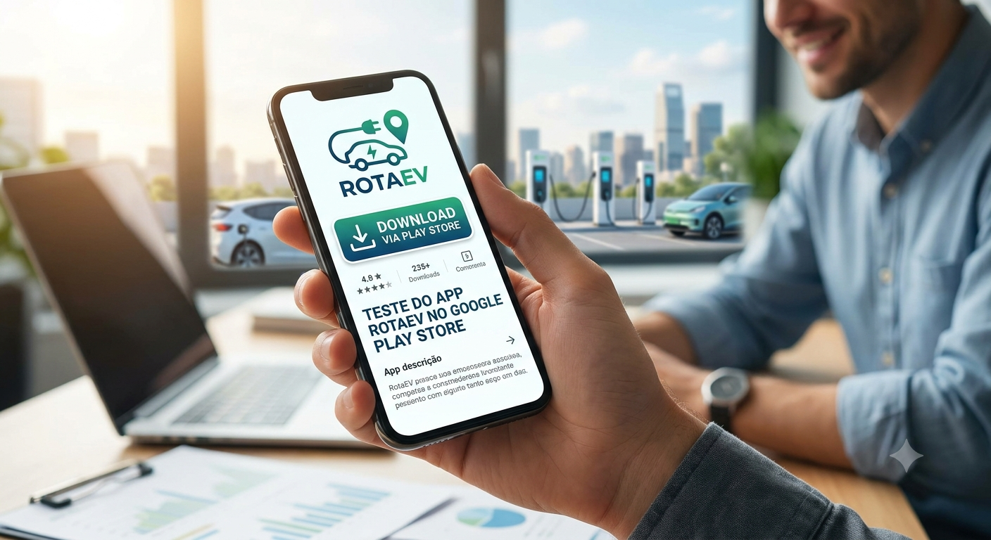 Como participar do teste do aplicativo RotaEV