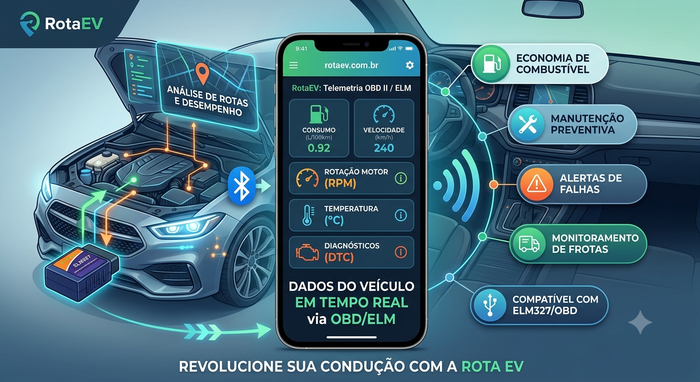 Construindo o app RotaEV: como ele vai “ouvir” o carro para te ajudar a dirigir gastando menos
